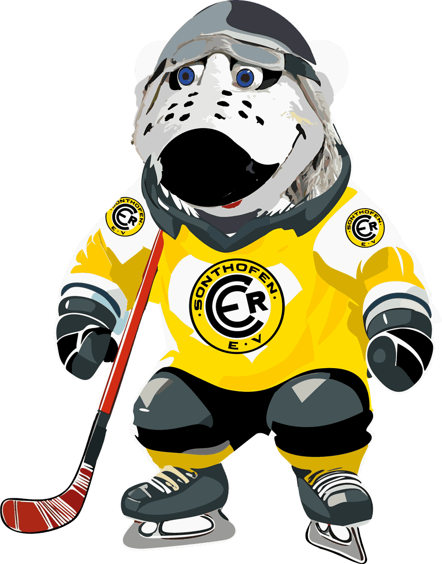 Vladi, das Maskottchen des ERC Sonthofen